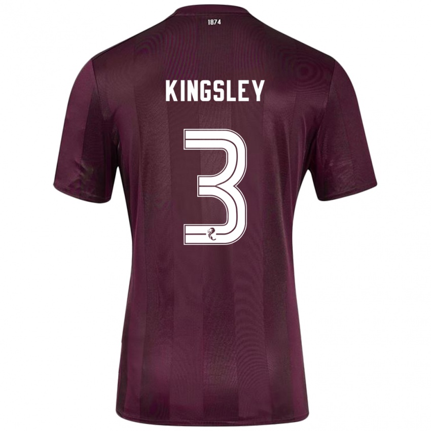 Kinder Stephen Kingsley #3 Burgundrot Heimtrikot Trikot 2024/25 T-Shirt Österreich