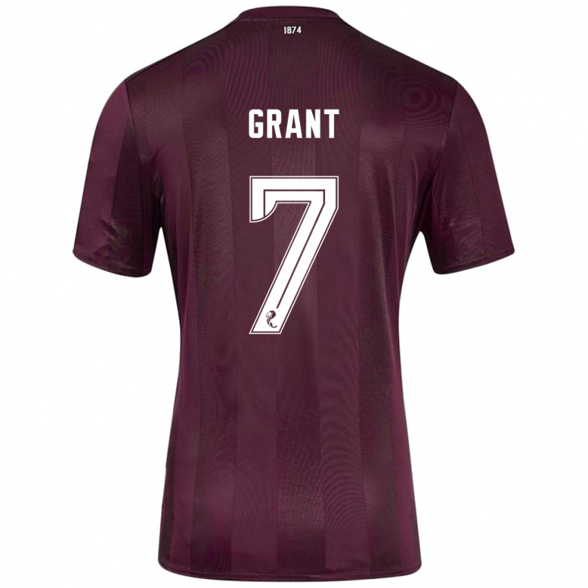 Kinder Jorge Grant #7 Burgundrot Heimtrikot Trikot 2024/25 T-Shirt Österreich