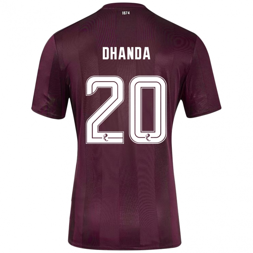 Kinder Yan Dhanda #20 Burgundrot Heimtrikot Trikot 2024/25 T-Shirt Österreich