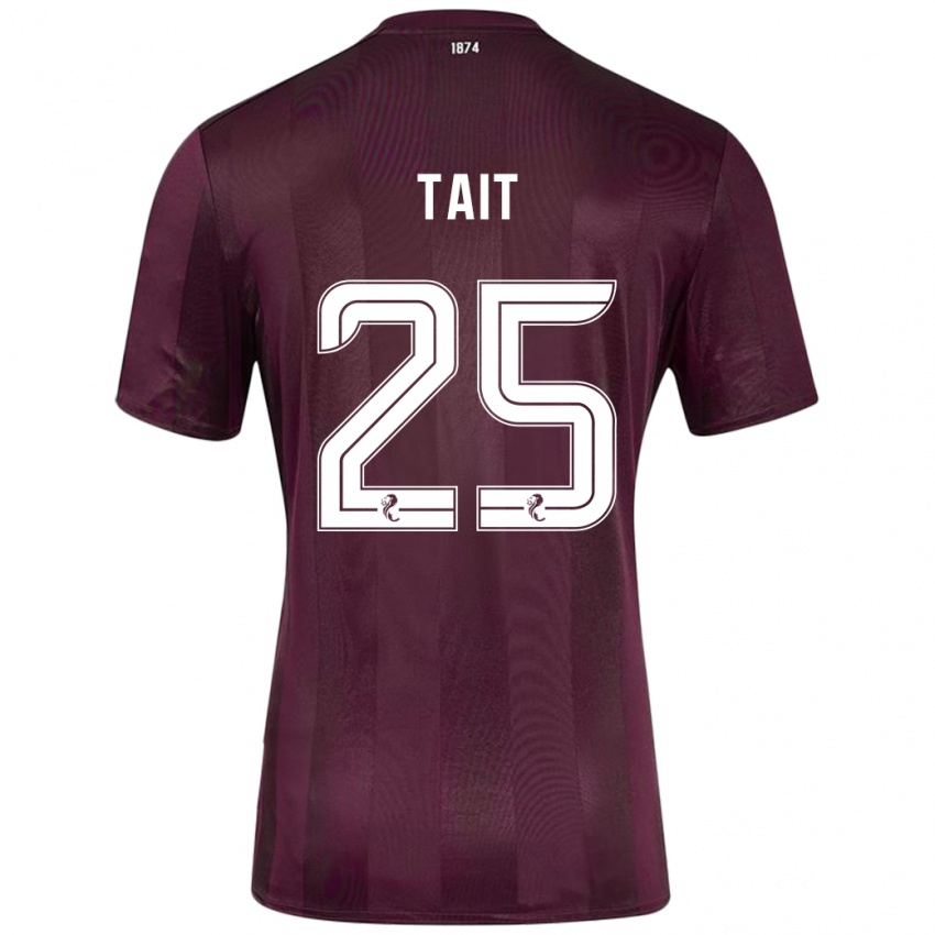 Kinder Macaulay Tait #25 Burgundrot Heimtrikot Trikot 2024/25 T-Shirt Österreich