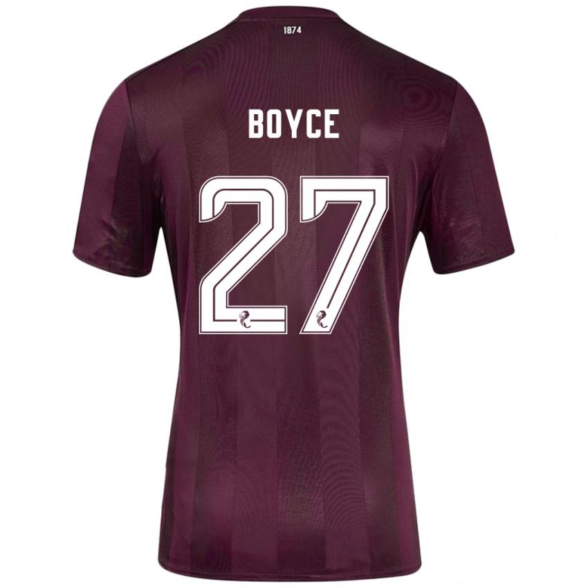 Kinder Liam Boyce #27 Burgundrot Heimtrikot Trikot 2024/25 T-Shirt Österreich