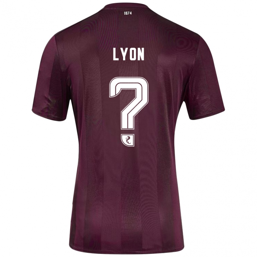 Kinder Jack Lyon #0 Burgundrot Heimtrikot Trikot 2024/25 T-Shirt Österreich