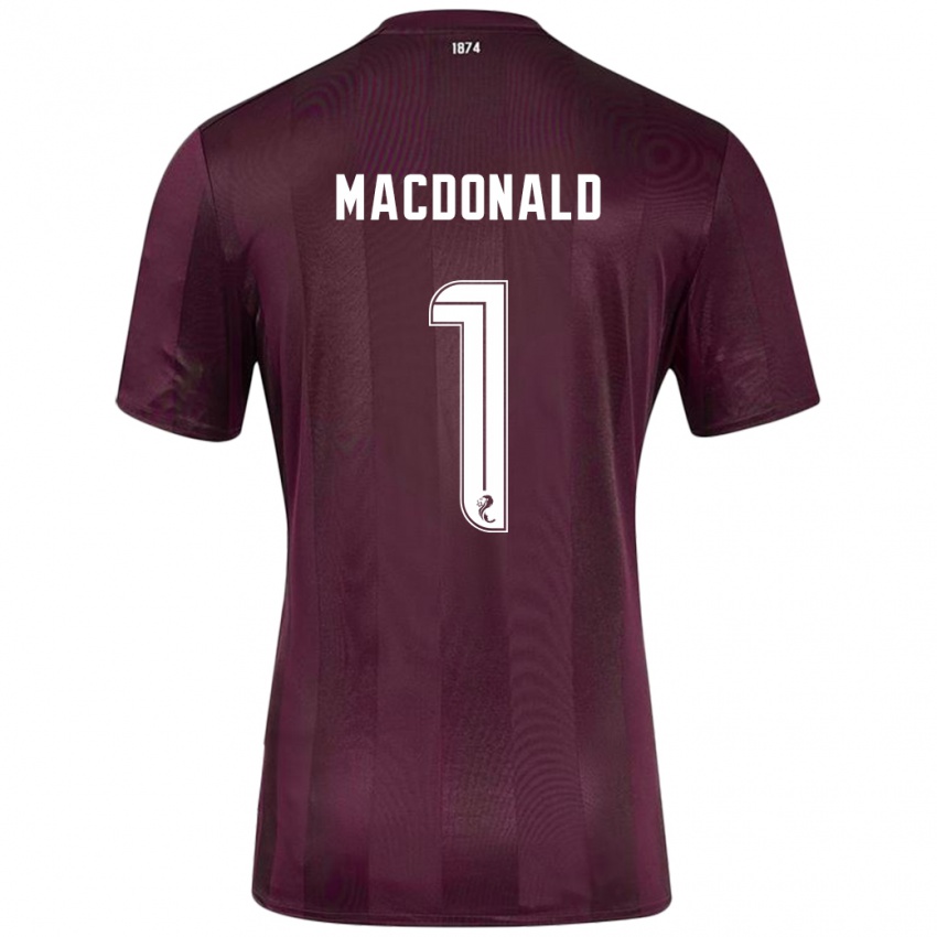 Kinder Jamie Macdonald #1 Burgundrot Heimtrikot Trikot 2024/25 T-Shirt Österreich