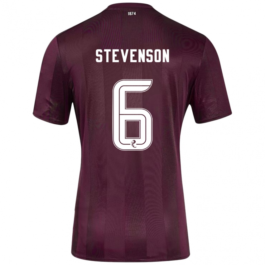 Kinder Gus Stevenson #6 Burgundrot Heimtrikot Trikot 2024/25 T-Shirt Österreich