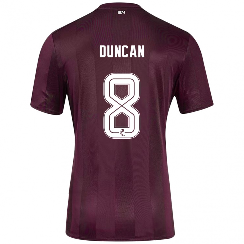 Kinder Ryan Duncan #8 Burgundrot Heimtrikot Trikot 2024/25 T-Shirt Österreich