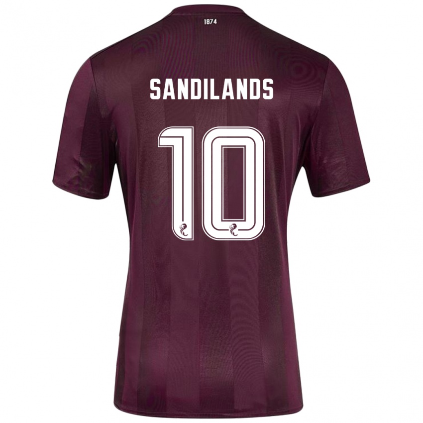 Kinder Callum Sandilands #10 Burgundrot Heimtrikot Trikot 2024/25 T-Shirt Österreich