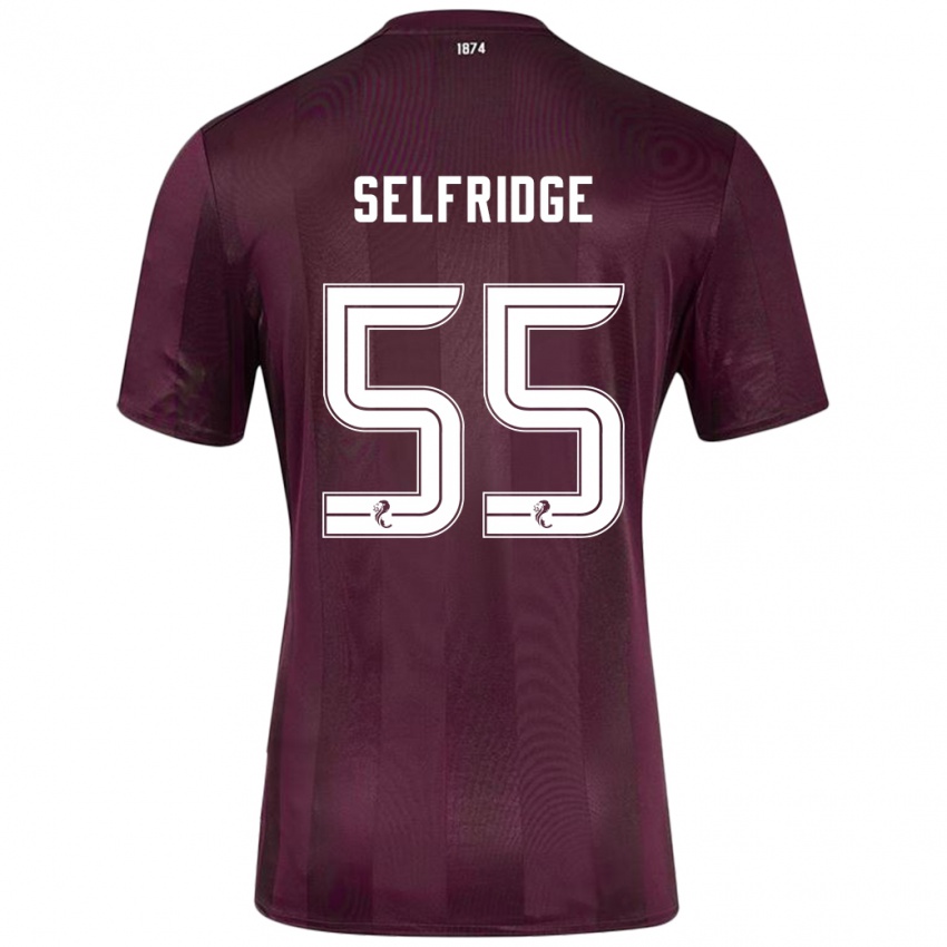 Kinder Louis Selfridge #55 Burgundrot Heimtrikot Trikot 2024/25 T-Shirt Österreich