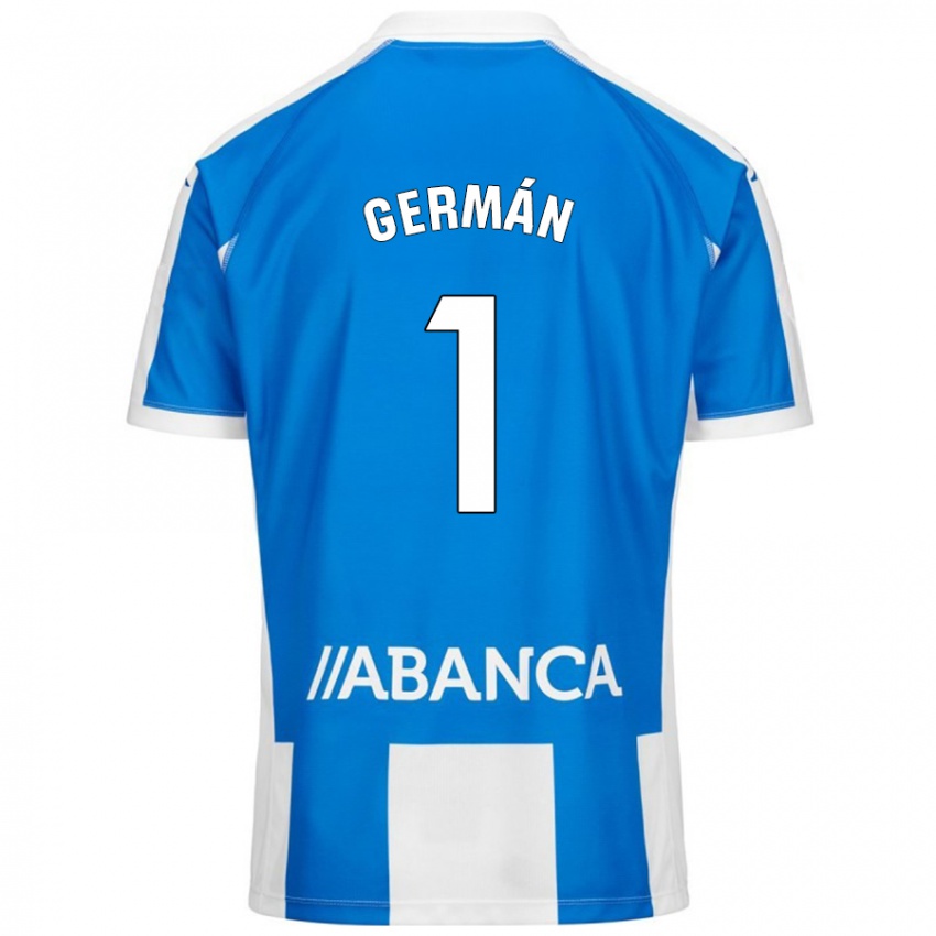 Kinder Germán Parreño #1 Blau Weiß Heimtrikot Trikot 2024/25 T-Shirt Österreich