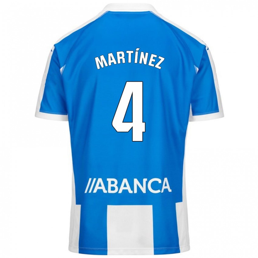 Kinder Pablo Martínez #4 Blau Weiß Heimtrikot Trikot 2024/25 T-Shirt Österreich