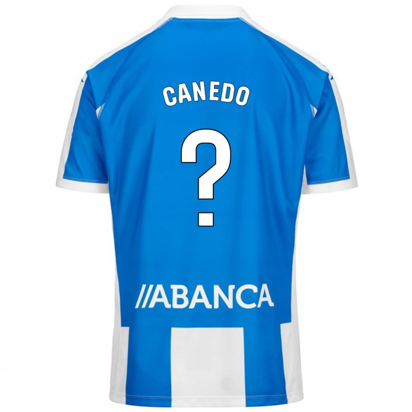 Kinder Damián Canedo #0 Blau Weiß Heimtrikot Trikot 2024/25 T-Shirt Österreich