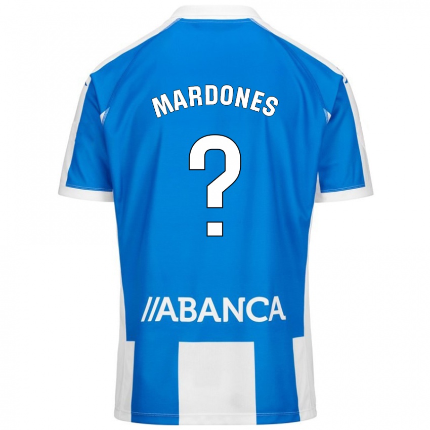 Kinder Alvaro Mardones #0 Blau Weiß Heimtrikot Trikot 2024/25 T-Shirt Österreich