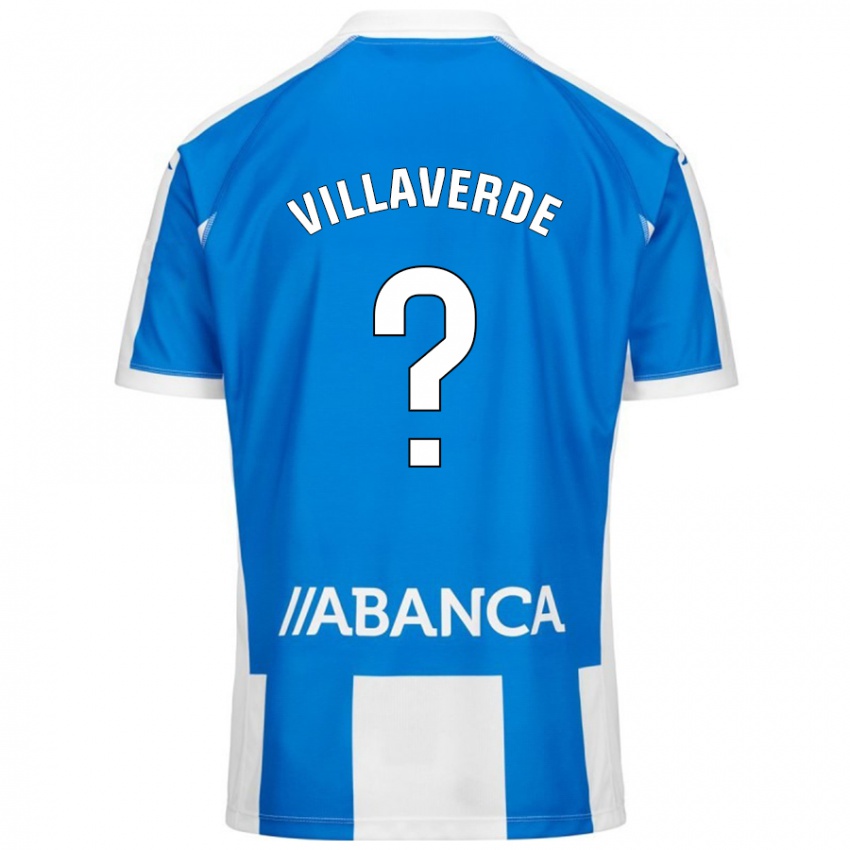 Kinder Hugo Villaverde #0 Blau Weiß Heimtrikot Trikot 2024/25 T-Shirt Österreich