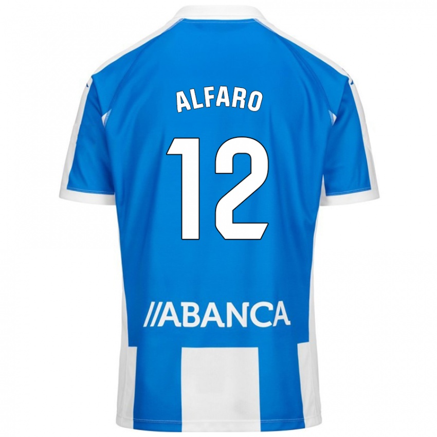 Kinder Alejandro Alfaro #12 Blau Weiß Heimtrikot Trikot 2024/25 T-Shirt Österreich