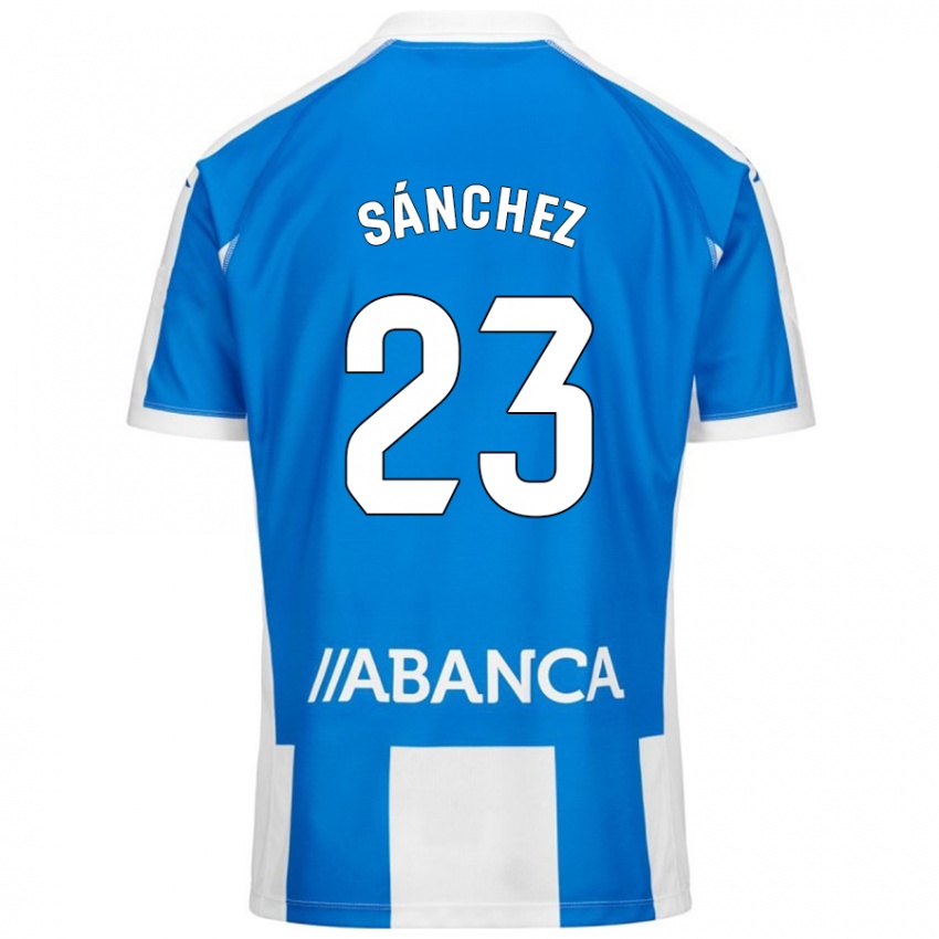 Kinder Kevin Sánchez #23 Blau Weiß Heimtrikot Trikot 2024/25 T-Shirt Österreich