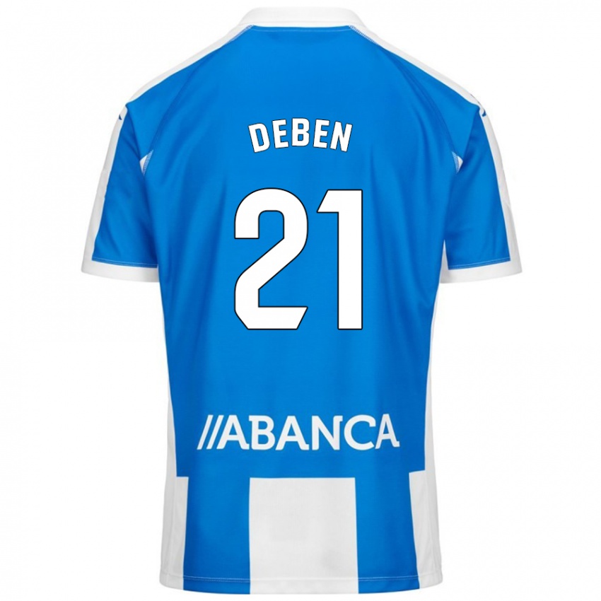 Kinder Sara Debén #21 Blau Weiß Heimtrikot Trikot 2024/25 T-Shirt Österreich