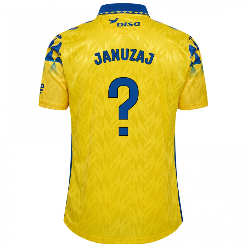 Kinder Adnan Januzaj #0 Gelb Blau Heimtrikot Trikot 2024/25 T-Shirt Österreich