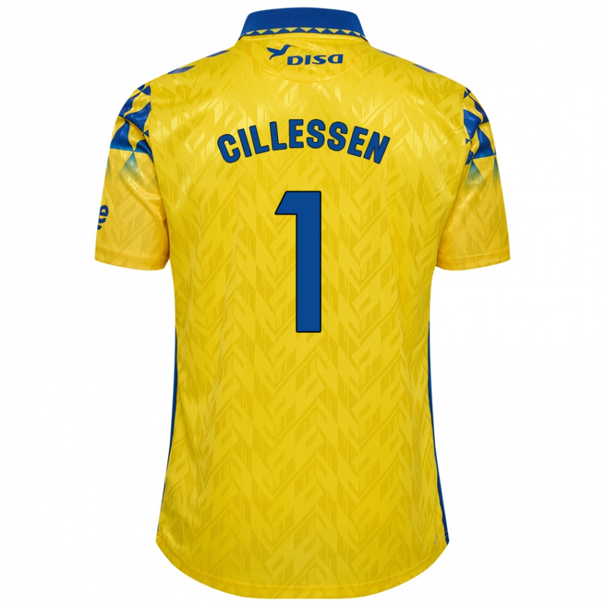 Kinder Jasper Cillessen #1 Gelb Blau Heimtrikot Trikot 2024/25 T-Shirt Österreich