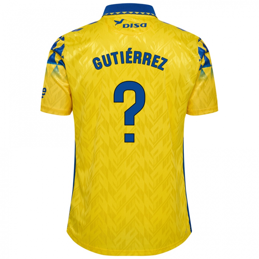 Kinder Marco Gutiérrez #0 Gelb Blau Heimtrikot Trikot 2024/25 T-Shirt Österreich