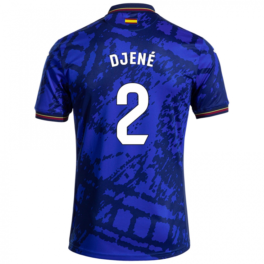 Kinder Djené #2 Dunkleres Blau Heimtrikot Trikot 2024/25 T-Shirt Österreich