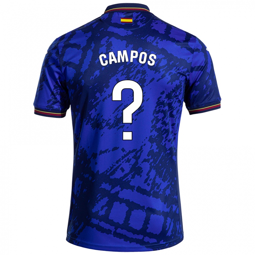 Kinder Álex Campos #0 Dunkleres Blau Heimtrikot Trikot 2024/25 T-Shirt Österreich