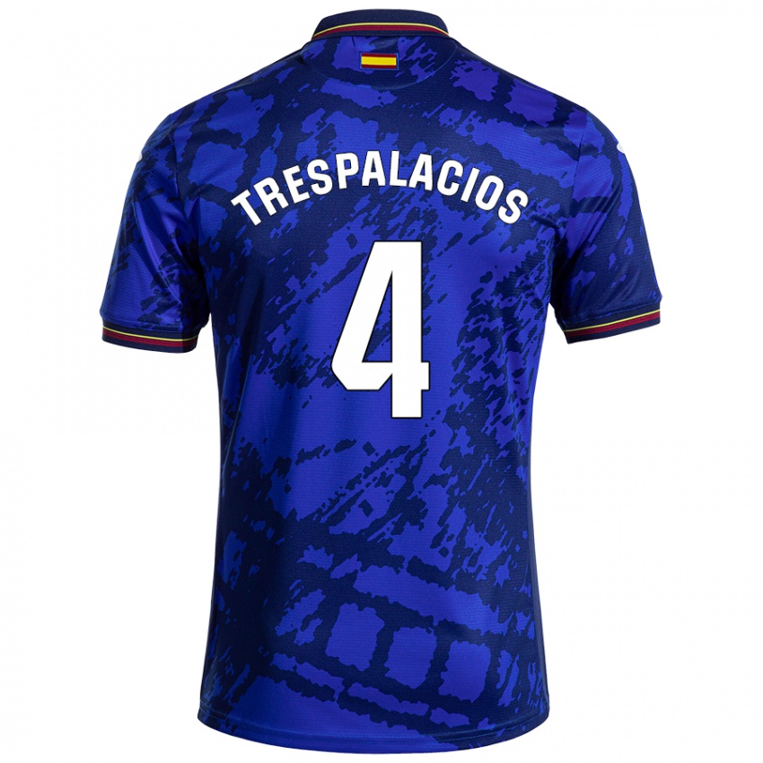 Kinder Adrián Trespalacios #4 Dunkleres Blau Heimtrikot Trikot 2024/25 T-Shirt Österreich