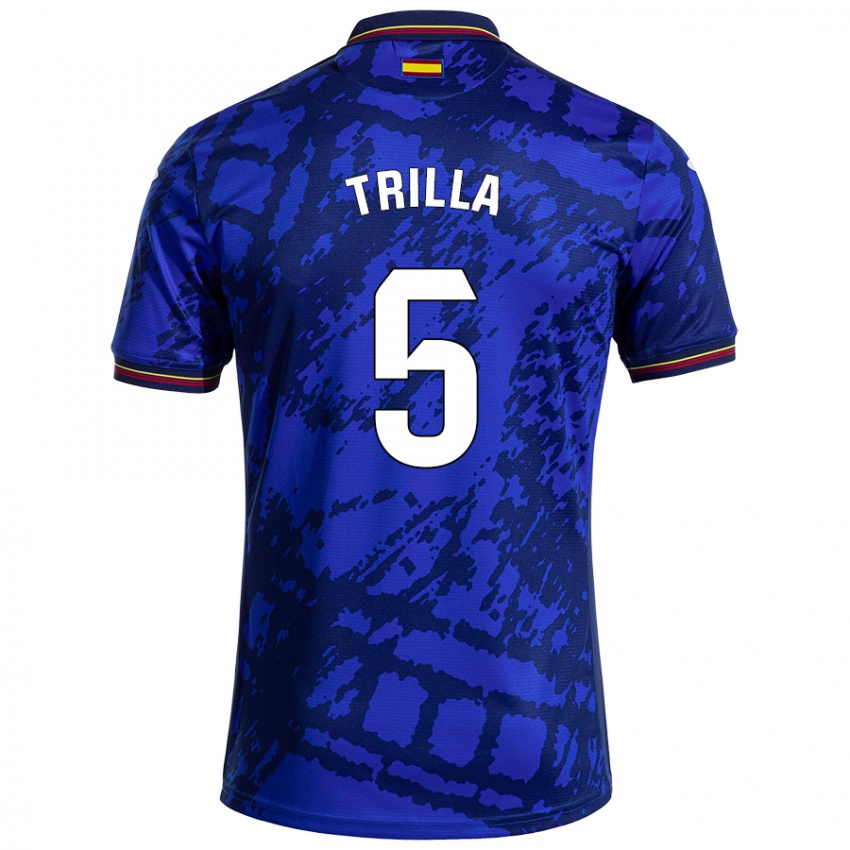 Kinder Guillem Trilla #5 Dunkleres Blau Heimtrikot Trikot 2024/25 T-Shirt Österreich