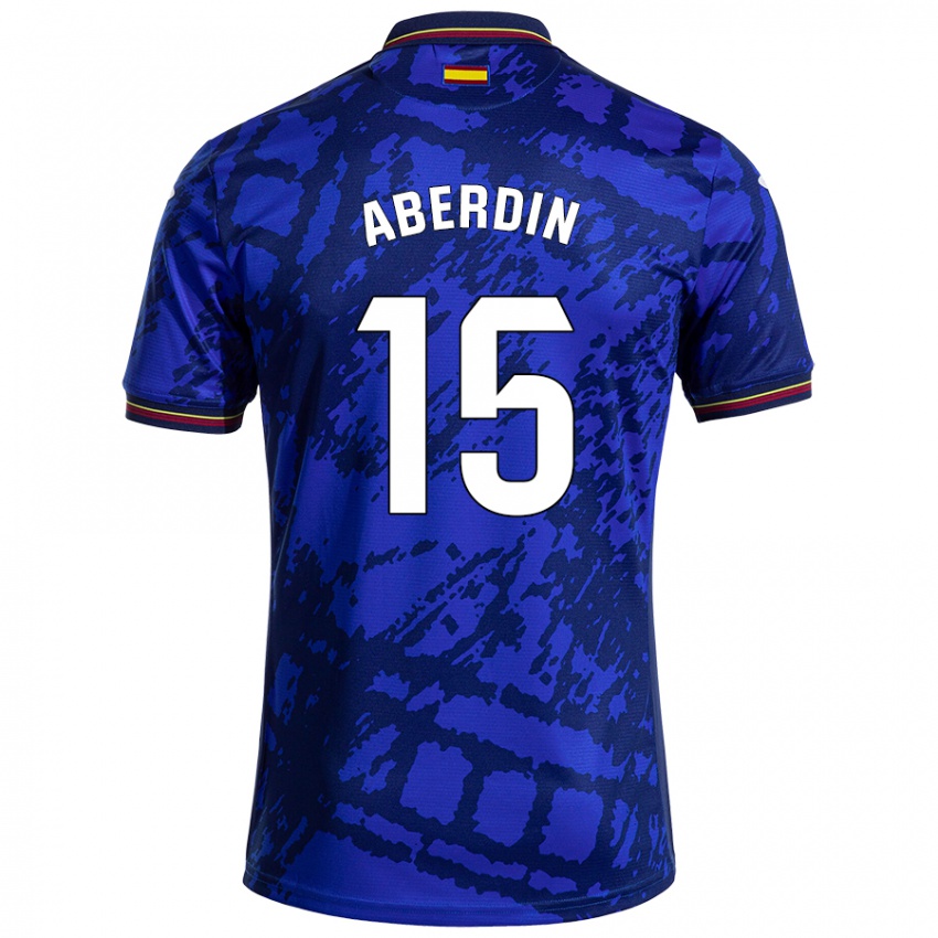 Kinder Nabil Aberdin #15 Dunkleres Blau Heimtrikot Trikot 2024/25 T-Shirt Österreich