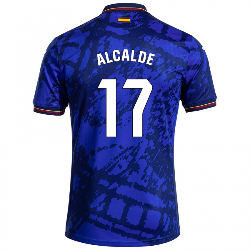 Kinder Jacobo Alcalde #17 Dunkleres Blau Heimtrikot Trikot 2024/25 T-Shirt Österreich