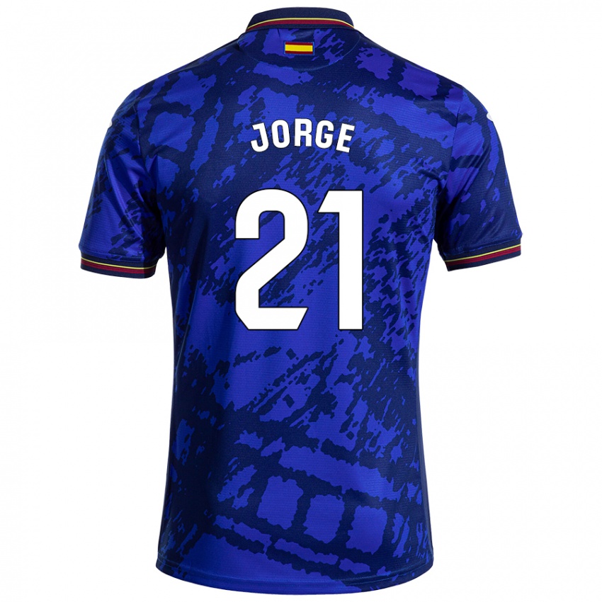 Kinder Jeremy Jorge #21 Dunkleres Blau Heimtrikot Trikot 2024/25 T-Shirt Österreich