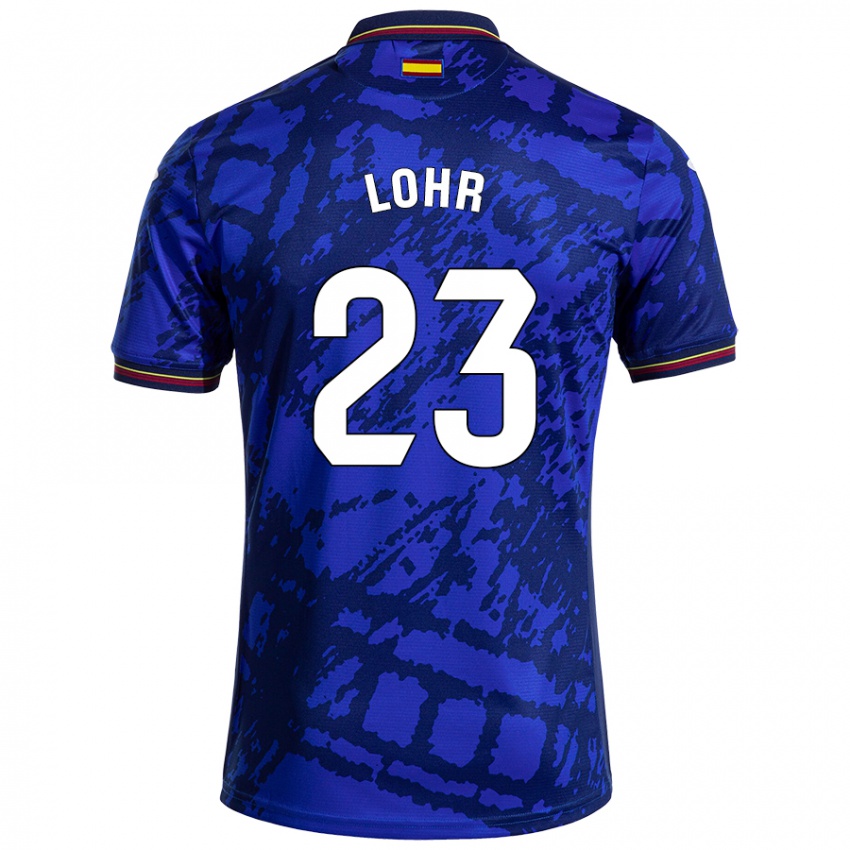 Kinder Luca Lohr #23 Dunkleres Blau Heimtrikot Trikot 2024/25 T-Shirt Österreich