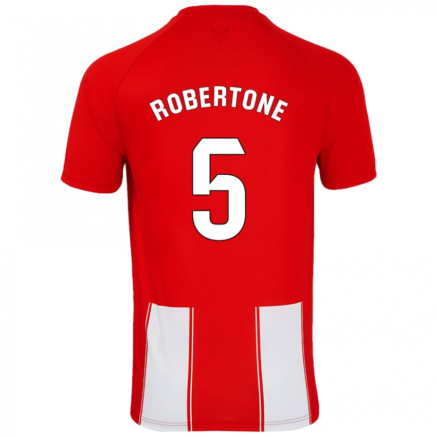 Kinder Lucas Robertone #5 Rot Weiß Heimtrikot Trikot 2024/25 T-Shirt Österreich