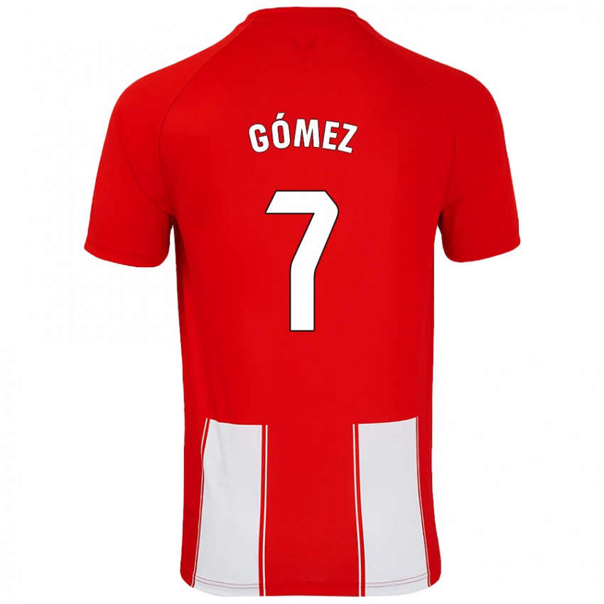 Kinder Valen Gómez #7 Rot Weiß Heimtrikot Trikot 2024/25 T-Shirt Österreich