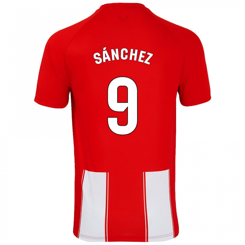 Kinder Loren Sánchez #9 Rot Weiß Heimtrikot Trikot 2024/25 T-Shirt Österreich