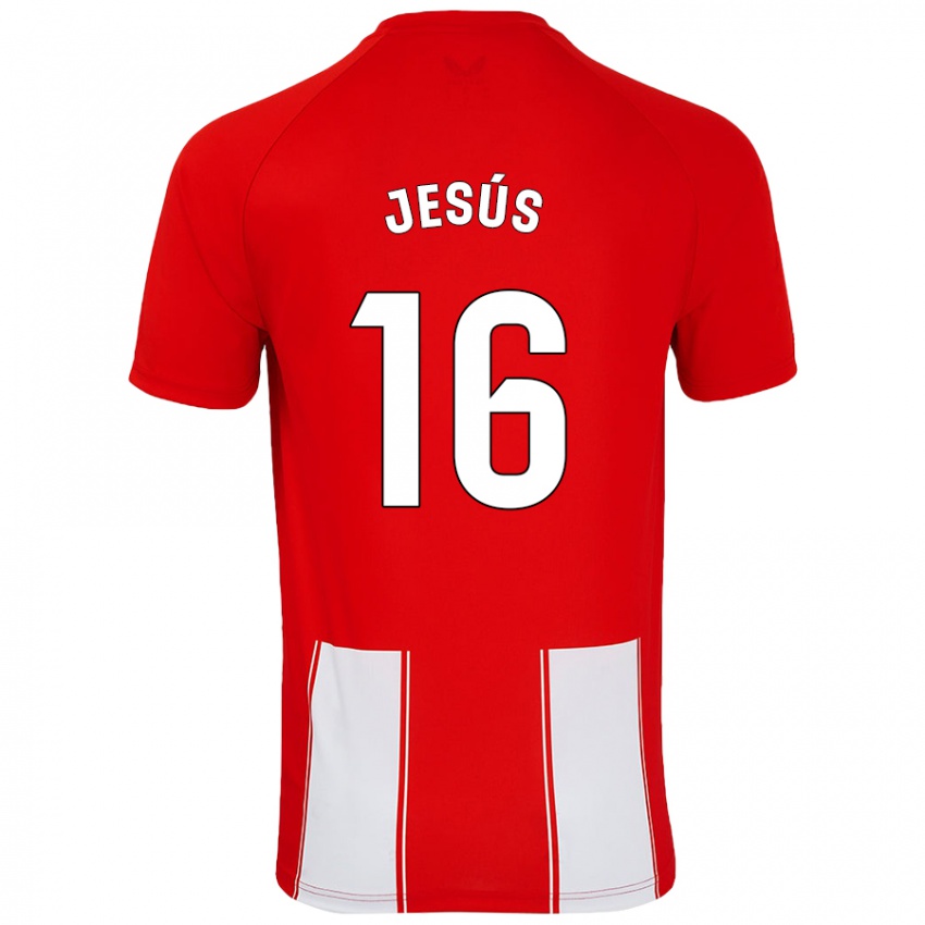 Kinder Antonio Jesús #16 Rot Weiß Heimtrikot Trikot 2024/25 T-Shirt Österreich