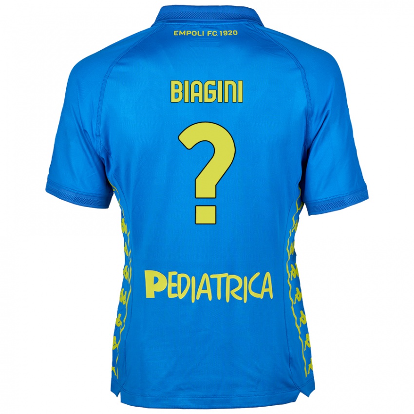 Kinder Valerio Biagini #0 Blau Heimtrikot Trikot 2024/25 T-Shirt Österreich