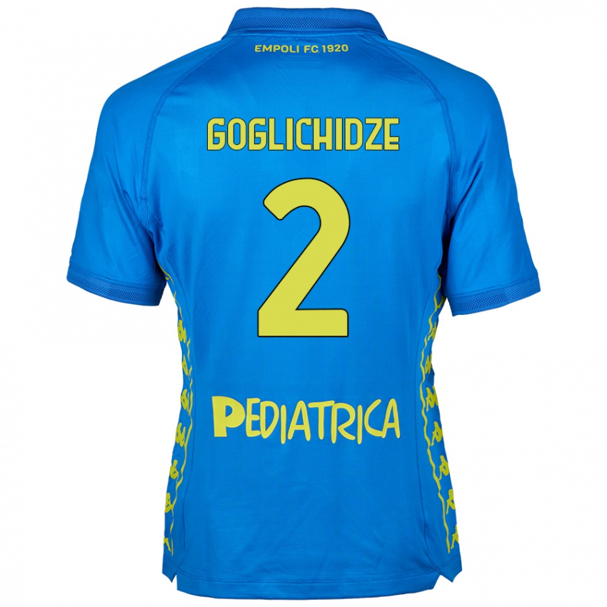 Kinder Saba Goglichidze #2 Blau Heimtrikot Trikot 2024/25 T-Shirt Österreich