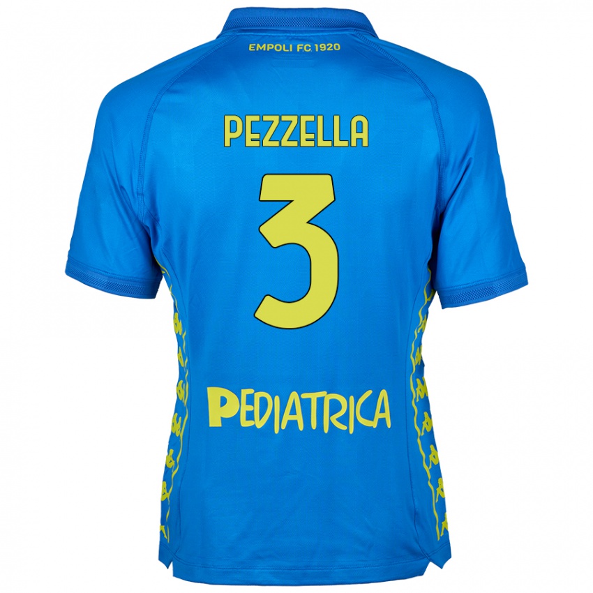 Kinder Giuseppe Pezzella #3 Blau Heimtrikot Trikot 2024/25 T-Shirt Österreich