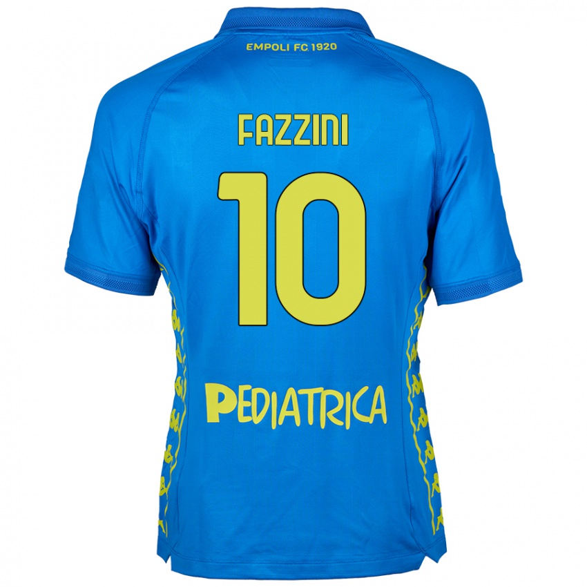 Kinder Jacopo Fazzini #10 Blau Heimtrikot Trikot 2024/25 T-Shirt Österreich