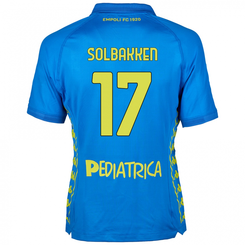 Kinder Ola Solbakken #17 Blau Heimtrikot Trikot 2024/25 T-Shirt Österreich