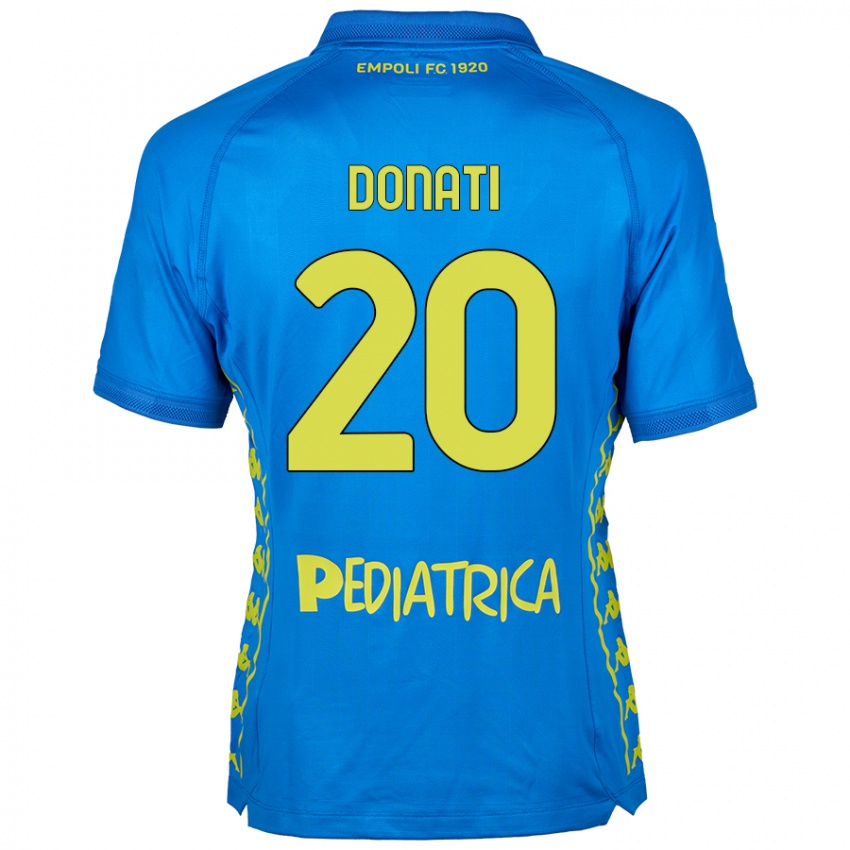 Kinder Francesco Donati #20 Blau Heimtrikot Trikot 2024/25 T-Shirt Österreich