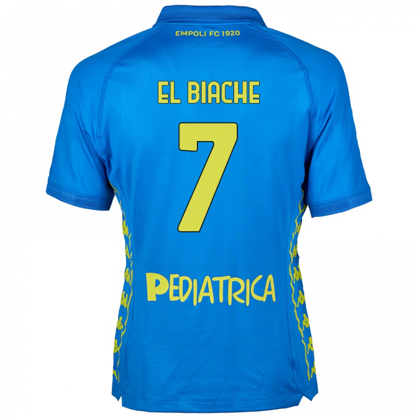 Kinder Noah El Biache #7 Blau Heimtrikot Trikot 2024/25 T-Shirt Österreich