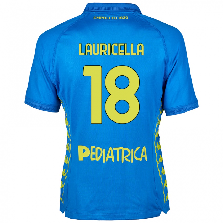 Kinder Giovanni Lauricella #18 Blau Heimtrikot Trikot 2024/25 T-Shirt Österreich