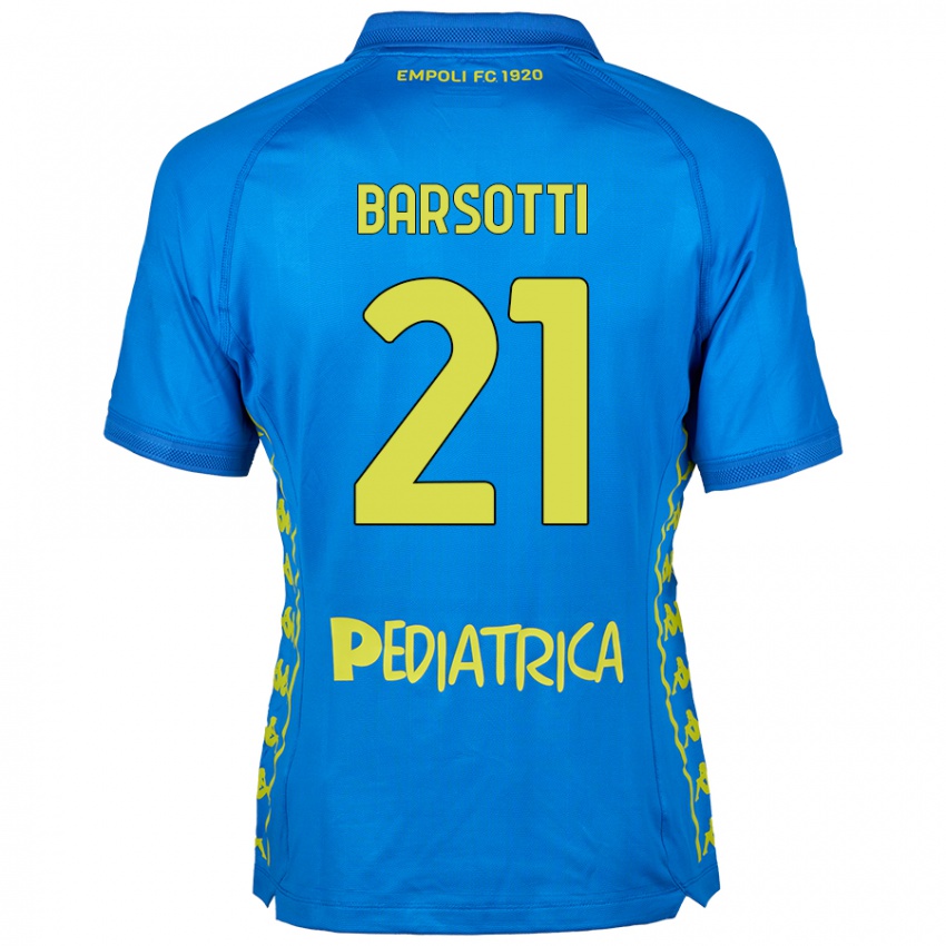 Kinder Leonardo Barsotti #21 Blau Heimtrikot Trikot 2024/25 T-Shirt Österreich