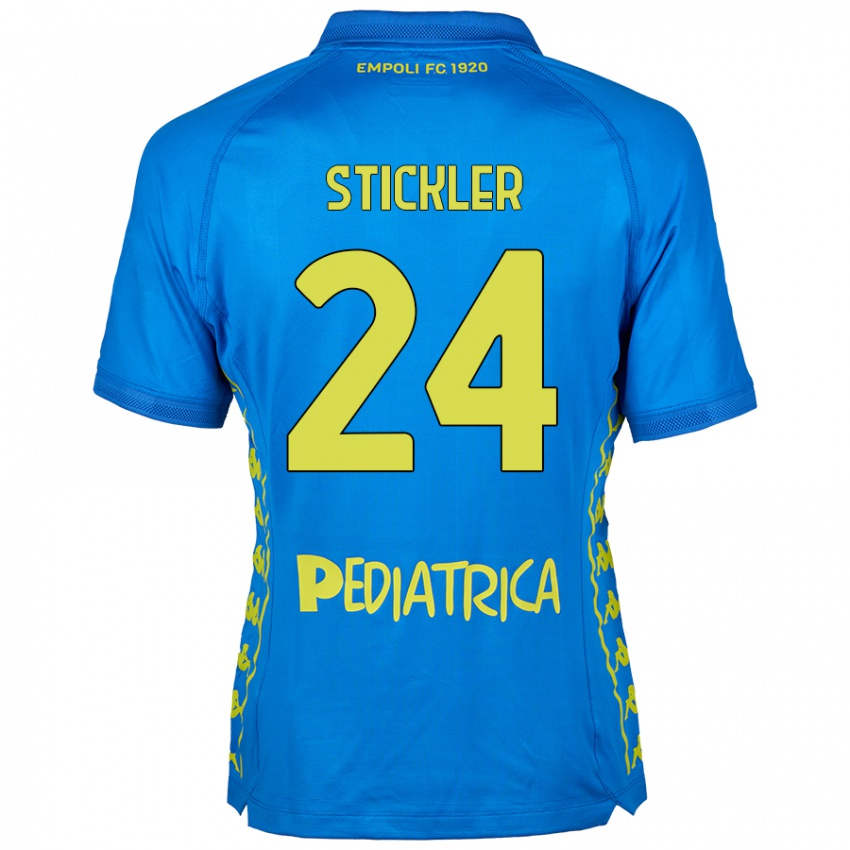 Kinder Mateo Stickler #24 Blau Heimtrikot Trikot 2024/25 T-Shirt Österreich