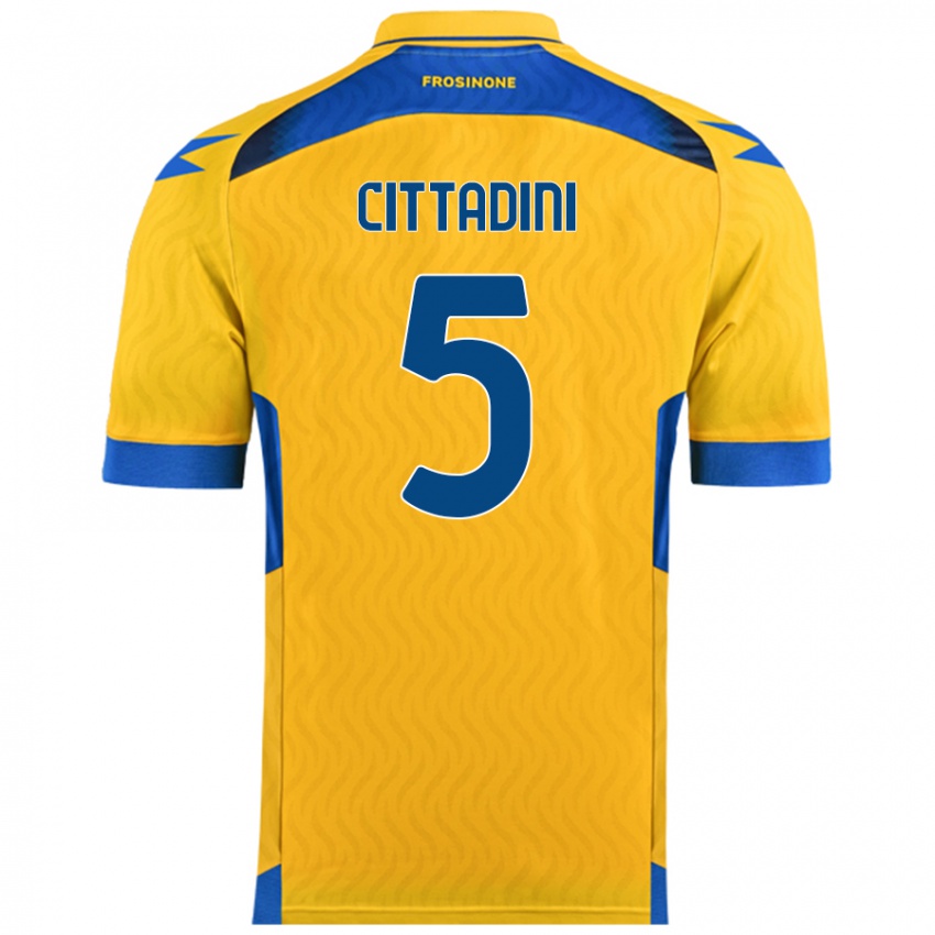 Kinder Giorgio Cittadini #5 Gelb Heimtrikot Trikot 2024/25 T-Shirt Österreich