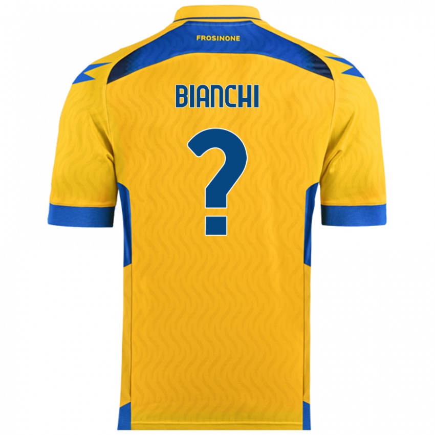 Kinder Cristian Bianchi #0 Gelb Heimtrikot Trikot 2024/25 T-Shirt Österreich