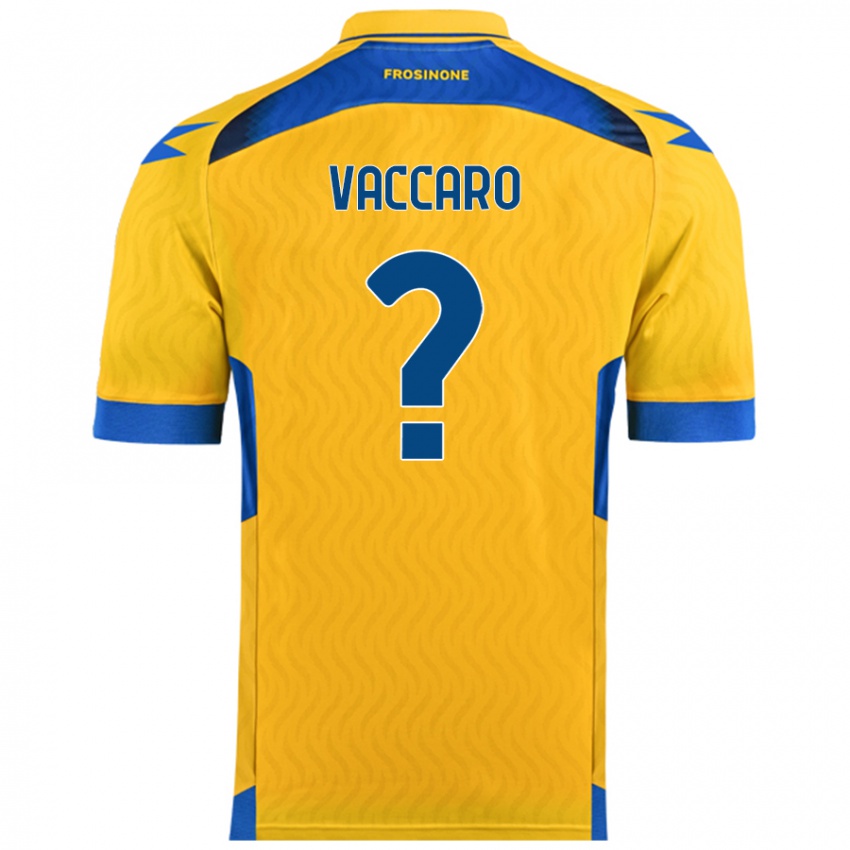 Kinder Cristian Vaccaro #0 Gelb Heimtrikot Trikot 2024/25 T-Shirt Österreich