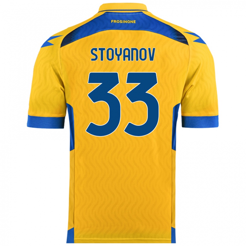 Kinder Steliyan Stoyanov #33 Gelb Heimtrikot Trikot 2024/25 T-Shirt Österreich