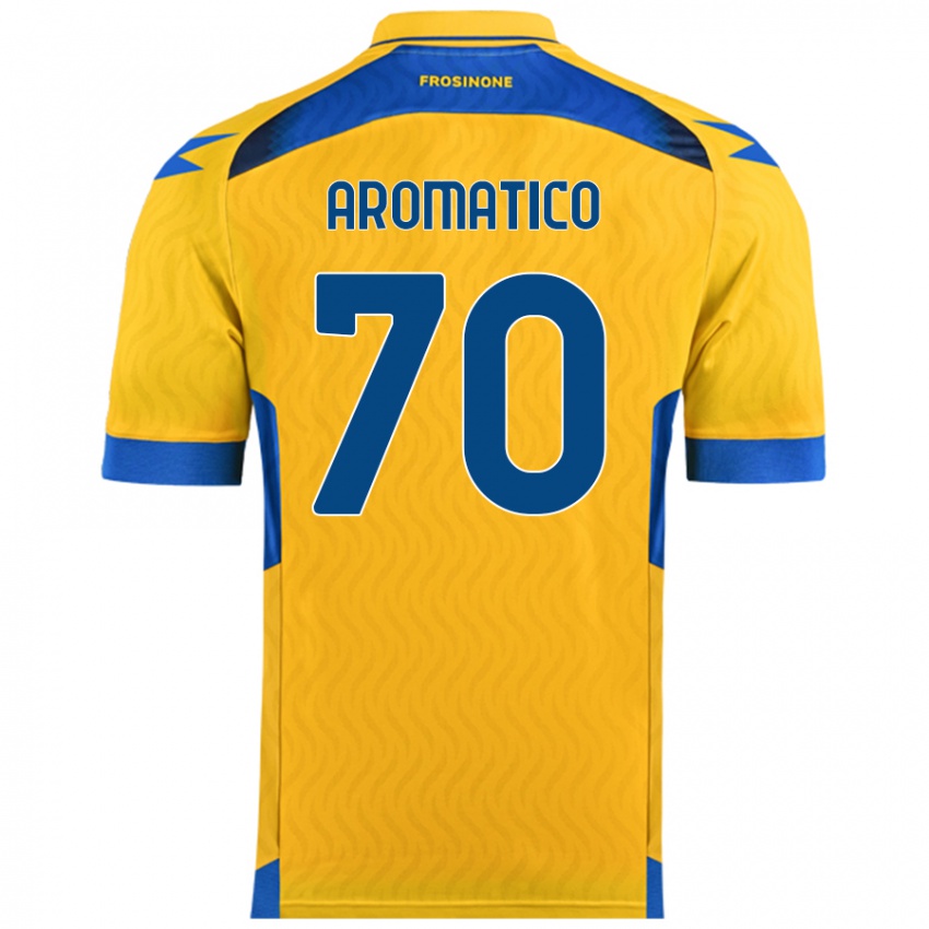 Kinder Raul Aromatico #70 Gelb Heimtrikot Trikot 2024/25 T-Shirt Österreich