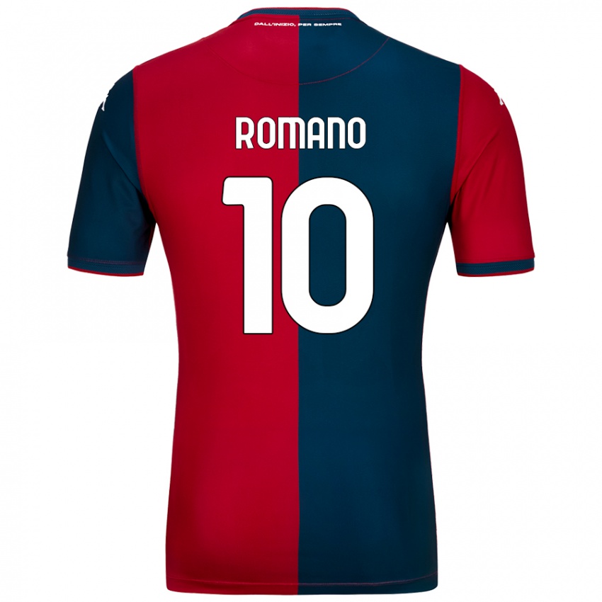 Kinder Marco Romano #10 Rot Dunkelblau Heimtrikot Trikot 2024/25 T-Shirt Österreich